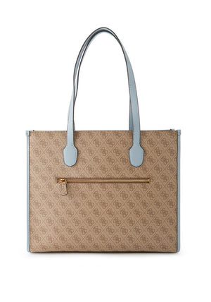 Guess Silvana Girlfriend Large Tote, Latte Logo