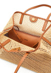 Guess Vikky Woven Shopper Bag, Cognac