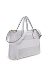 Guess Katey Perforated Medium Tote Bag, White
