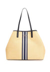 Guess Vikky Woven Large Tote Bag, Navy