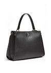 Guess Uptown Chic Large Lock Satchel Bag, Black