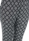 Guess Womens Houndstooth 7/8 Trousers, Grey