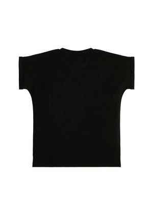 Guess Girls Iridescent Logo T-Shirt, Black