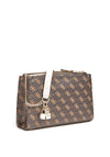 Guess Tyren Medium 4G Crossbody Bag, Blush & Brown