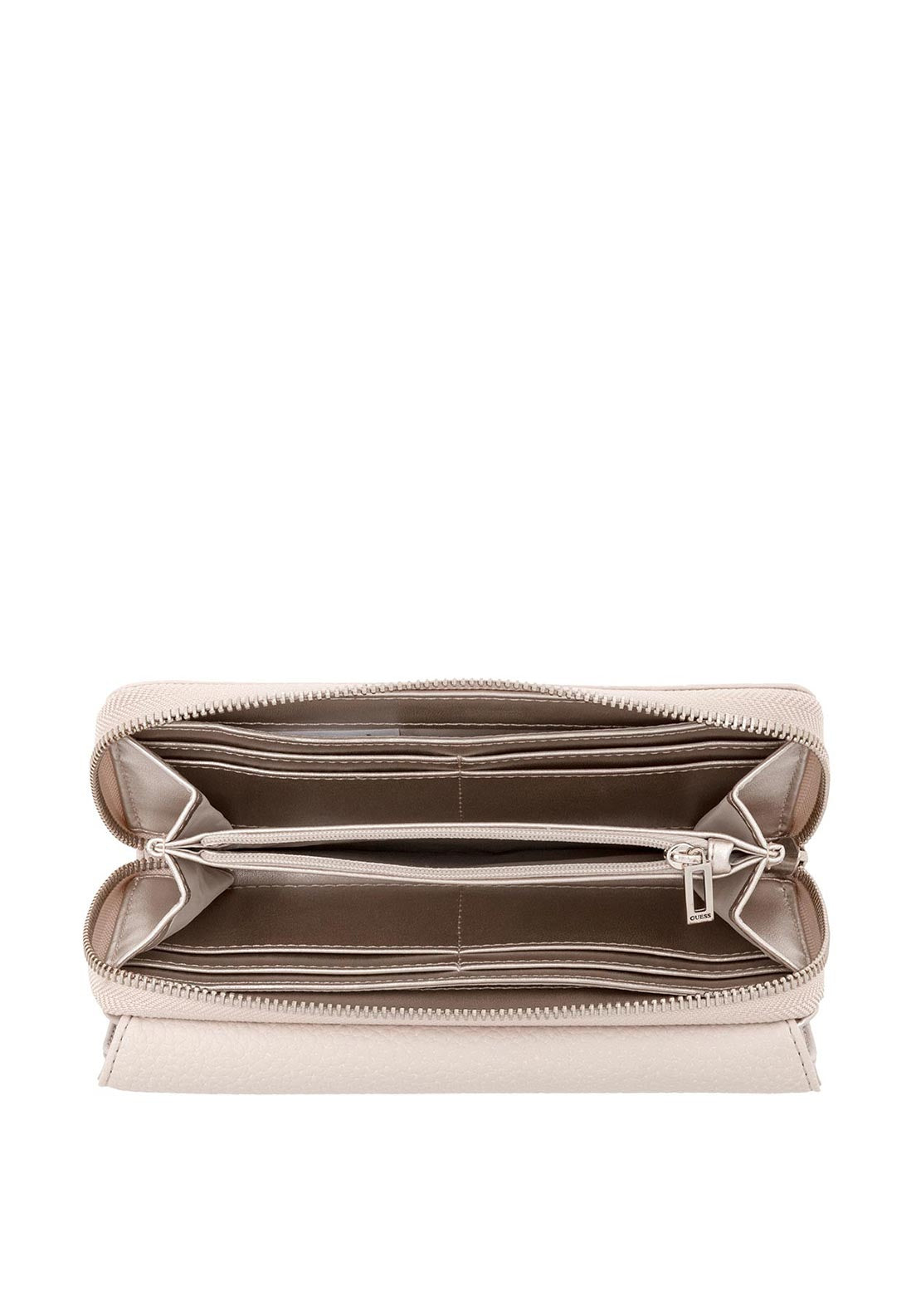 Guess Uptown Chic SLG Large Zip Around Wallet, Stone