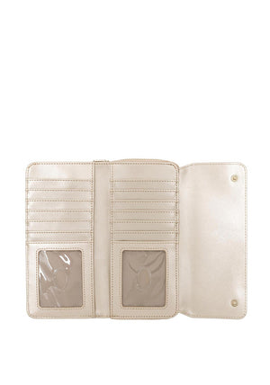Guess Uptown Chic SLG Large Zip Around Wallet, Stone