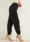 Guess Womens Relaxed Cargo Style Trousers, Black