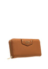 Guess Eco Brenton Maxi Zip Around Wallet, Caramel