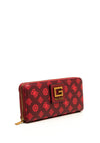 Guess Alva Large Zip Around Logo Wallet, Merlot
