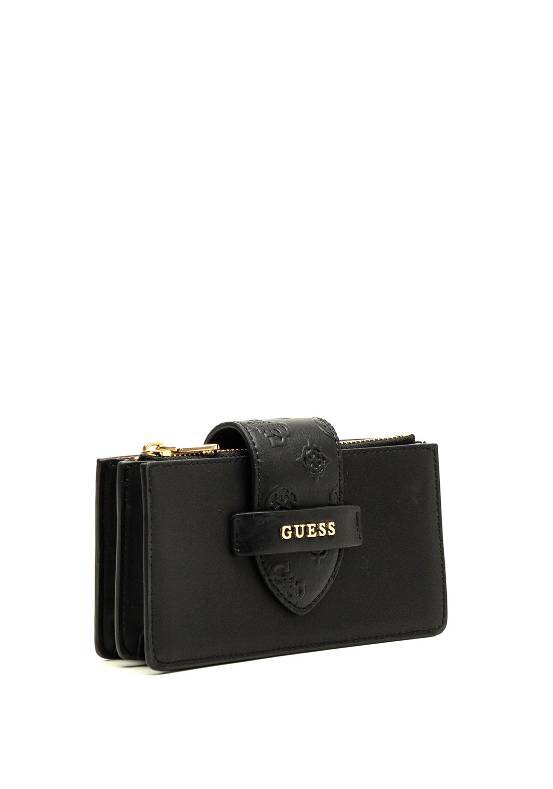 Guess Debossed Wallet, Black