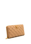 Guess Guilly Large Quilted Zip Around Wallet, Beige