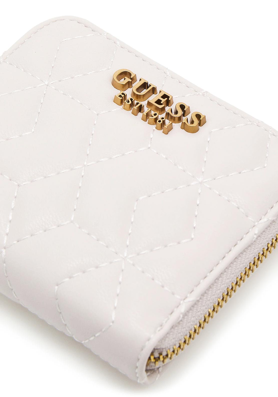 Guess Elenia Small Zip Around Wallet, Stone