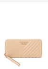 Guess Keillah Large Zip Wallet, Beige