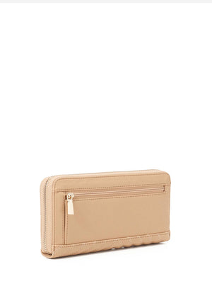 Guess Keillah Large Zip Wallet, Beige