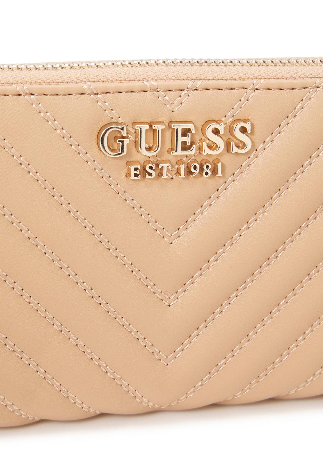 Guess Keillah Large Zip Wallet, Beige