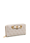 Guess Izzy Large Zip Around Wallet, Dove Logo