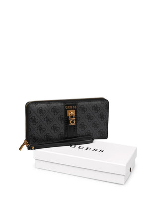 Guess Ginevra Logo Organizing Maxi Wallet, Coal