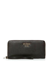 Guess Zed Large Zip Around Wristlet Wallet, Black