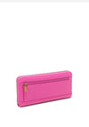 Guess Zed Large Zip Around Wristlet Wallet, Fuchsia