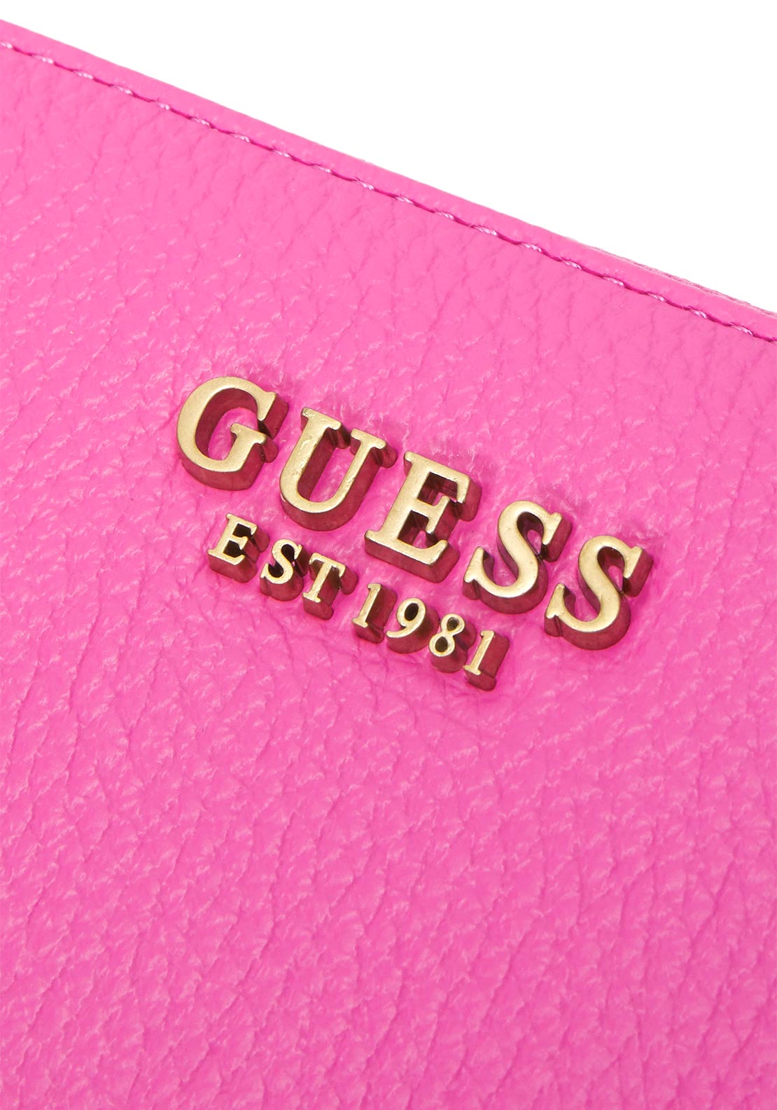 Guess Zed Large Zip Around Wristlet Wallet, Fuchsia