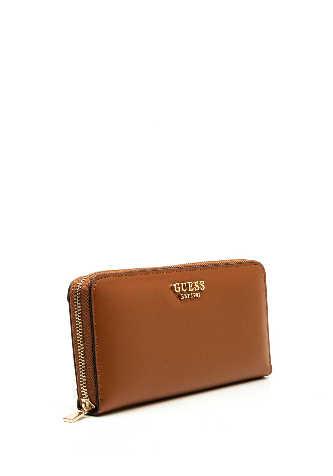 Guess Laurel Large Zip Around Wallet, Cognac