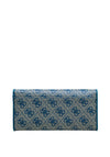 Guess Izzy 4G Logo Wallet, Teal
