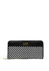 Guess Katey SLG Woven Zip Around Wallet, Black Multi