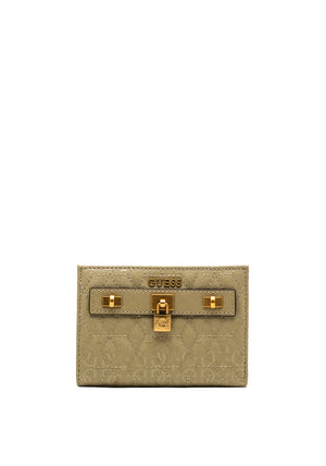 Guess Isidora Small Fold Over Wallet, Sage