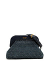 Guess Silicia Frame Clutch Bag, Navy