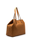 Guess Vikky Large Logo Print Tote Bag, Caramel