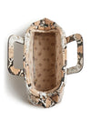 Guess Errin Faux Leather Python Finish Handbag, Natural