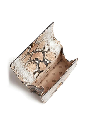Guess Abey Python Finish Crossbody Bag, Natural