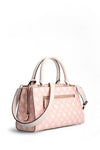 Guess Briana 4G Logo Peony Satchel Bag, Pink