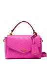 Guess Zanelle 4G Peony Embossed Shoulder Bag, Vivid Rose