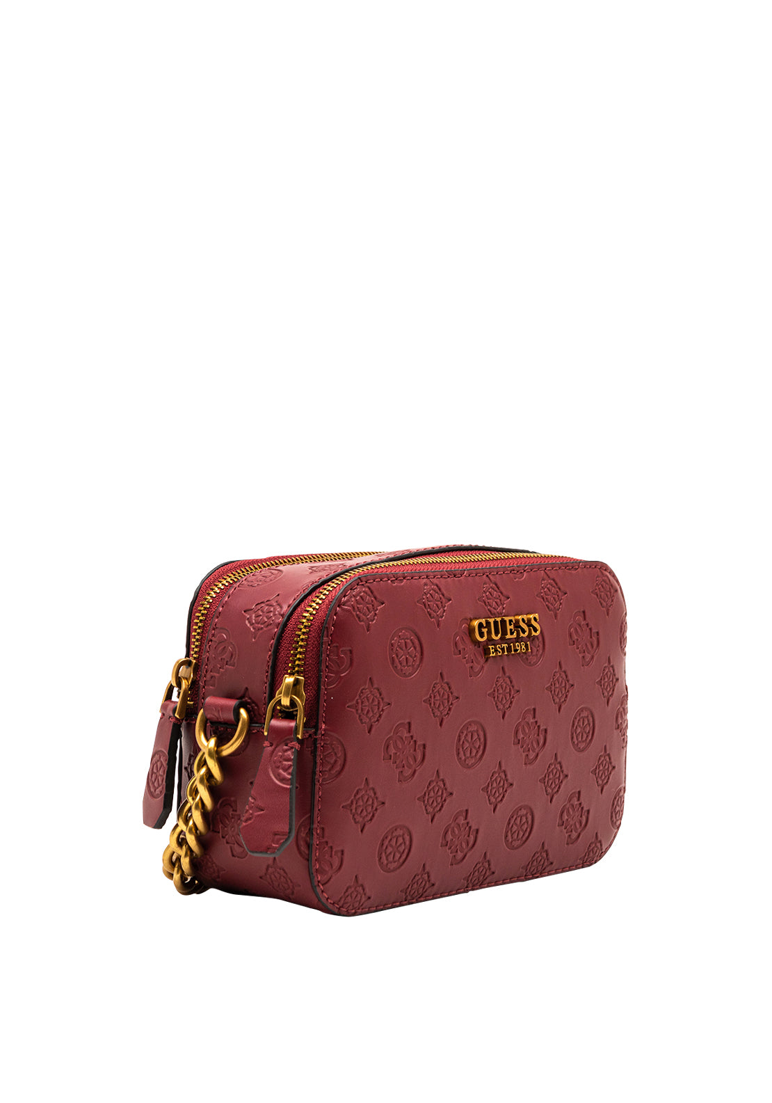 Guess Noelle 4G Logo Crossbody Bag, Merlot