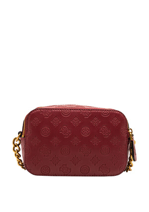 Guess Noelle 4G Logo Crossbody Bag, Merlot
