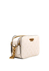 Guess Noelle 4G Logo Crossbody Bag, Stone