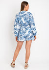 Guess Womens Zaren Playsuit, White & Blue