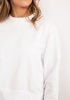 Guess Womens Organic Cotton Rich Sweatshirt, White