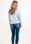 Guess Womens Organic Cotton Rich Sweatshirt, Blue