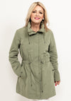 Guess Womens Parka Long Jacket, Green