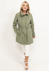 Guess Womens Parka Long Jacket, Green