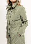 Guess Womens Parka Long Jacket, Green