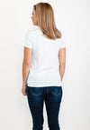 Guess Womens Icon Logo T-Shirt, Baby Blue