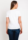 Guess Womens Tropical Graphic T-Shirt, White