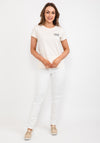 Guess Womens Marine T-Shirt, Cream