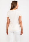 Guess Womens Marine T-Shirt, Cream