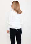 Guess Womens Juliette Sleeve Shirt, White