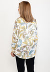 Guess Womens Paisley Print Shirt, White Multi