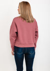 Guess Womens Ombre Logo Sweatshirt, Rose